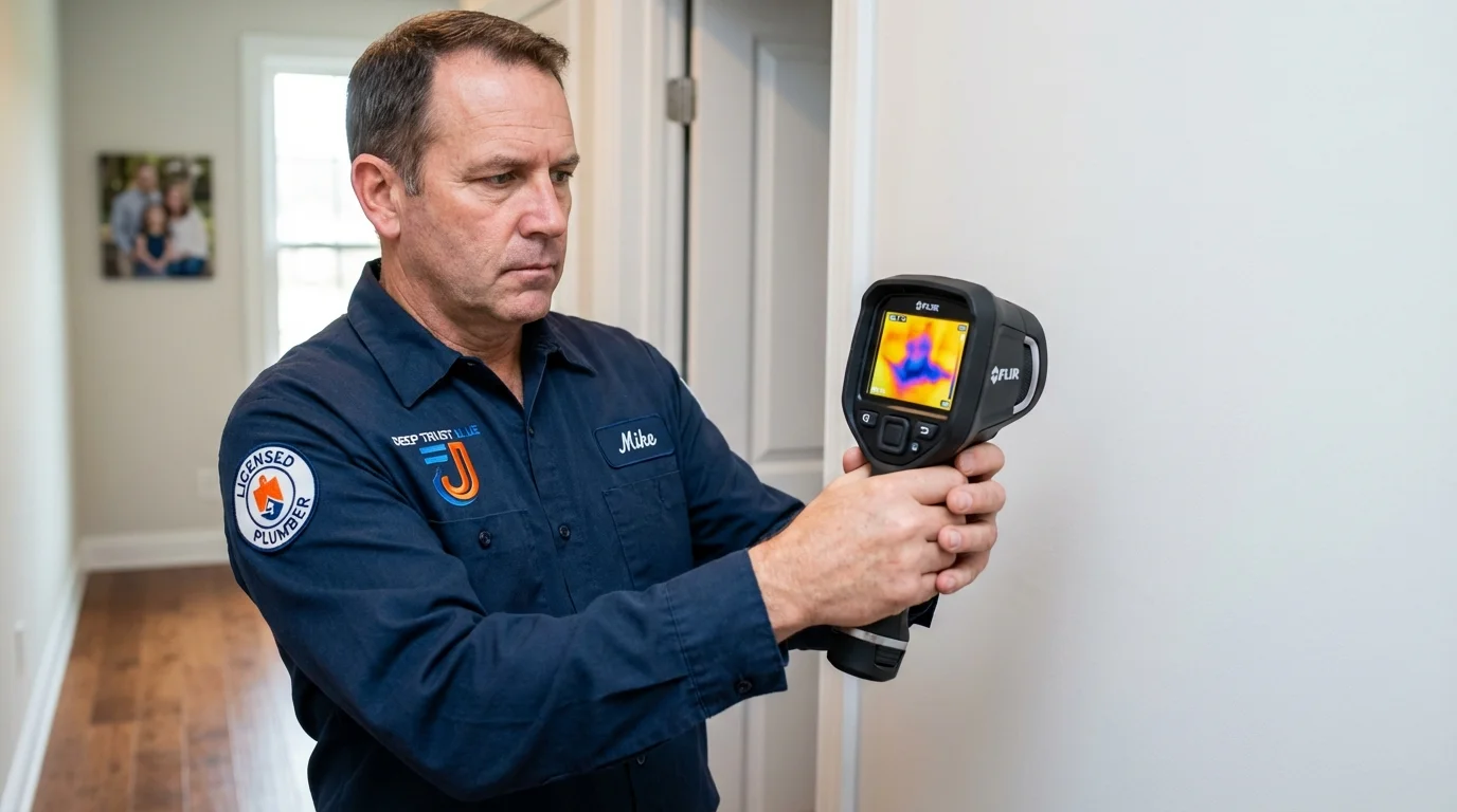 Thermal imaging leak detection by Johns Plumbing LLC in Violet